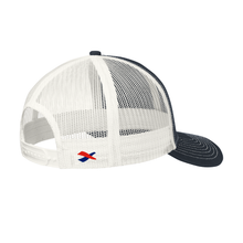 Load image into Gallery viewer, Snapback Trucker Cap - IANTD Logo/Navy Blue & White