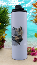 Load image into Gallery viewer, Dual Lid Tumbler - Wreck Pinup Girl