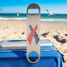Load image into Gallery viewer, Bottle Opener - PUB Style Mosaic Fins & Color Logo