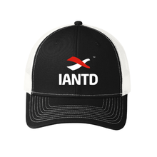 Load image into Gallery viewer, Snapback Trucker Cap - IANTD Logo/Black &amp; White