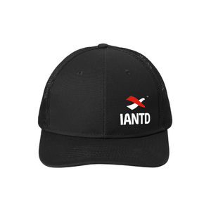 Snapback Trucker Cap - IANTD Logo/Black