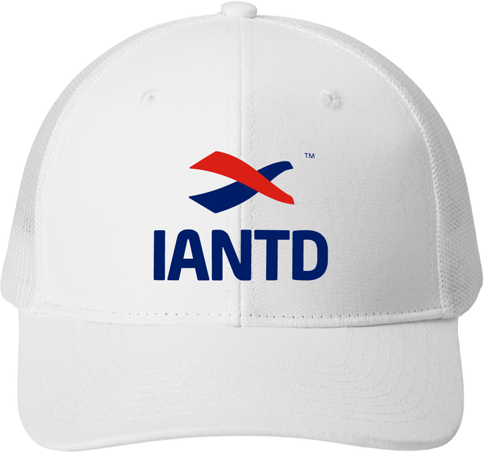 Snapback Trucker Cap - IANTD Logo/White