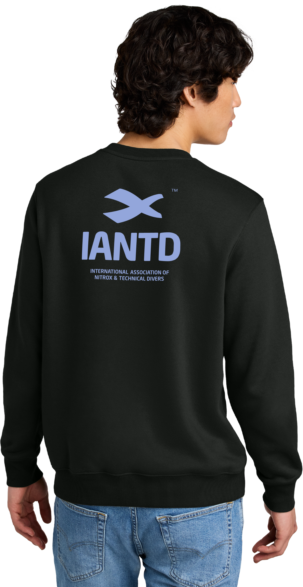 IANTD Blue Logo Perfect Weight® Fleece Sweatshirt