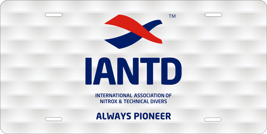 Lincese Plate - IANTD Logo