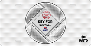 Lincese Plate - IANTD Key for Survival