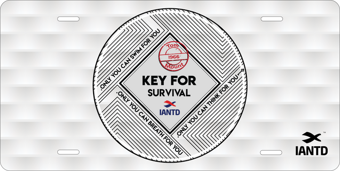 Lincese Plate - IANTD Key for Survival