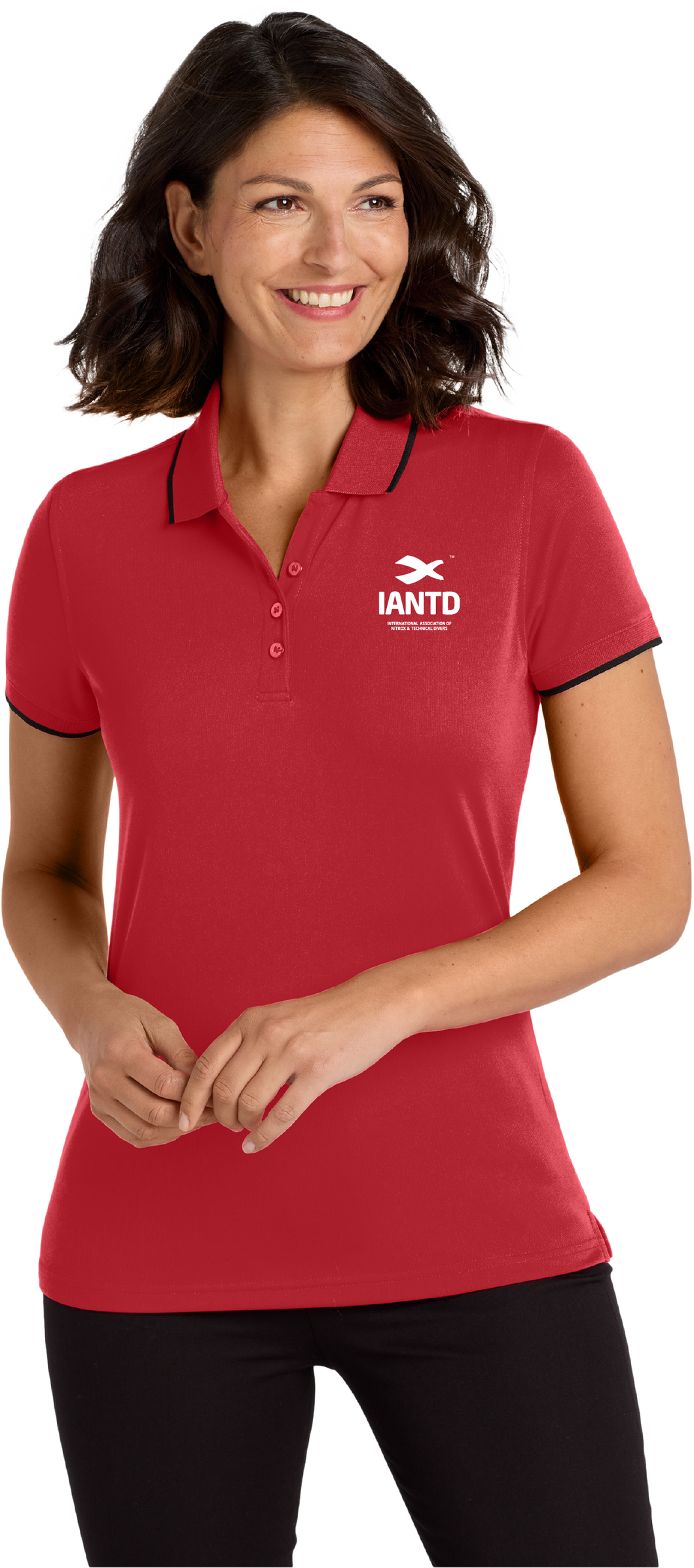 IANTD Lady Polo Logo - Silicone