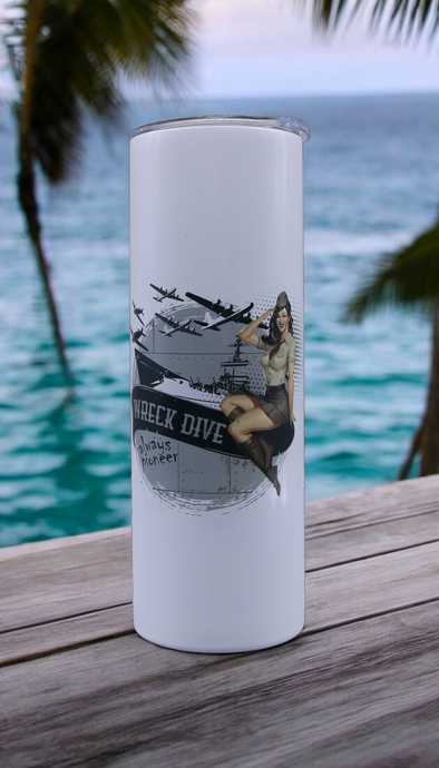 Skinny Tumbler - Wreck Pinup Girl