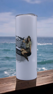 Skinny Tumbler - Wreck Pinup Girl