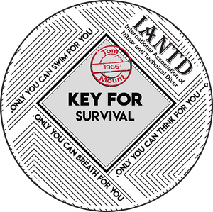 IANTD Key Survival Decal - 3" (7.6cm) Circle