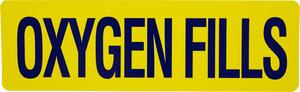 Oxygen Fill Decal