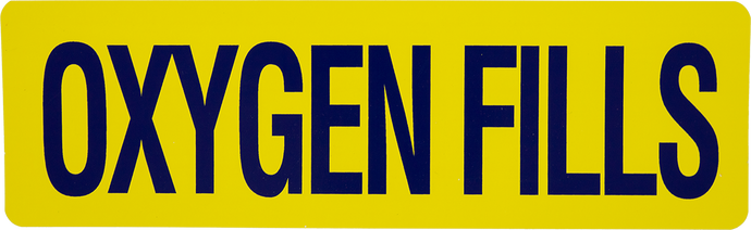 Oxygen Fill Decal