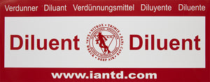 Rebreather Diluent Decal - Multi-language Decal