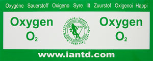 Rebreather Oxygen Decal - Multi-language Decal