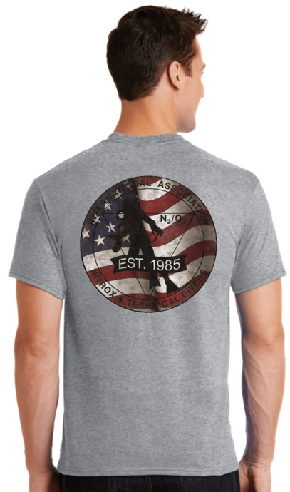 IANTD Logo USA Flag Vintage T-Shirt